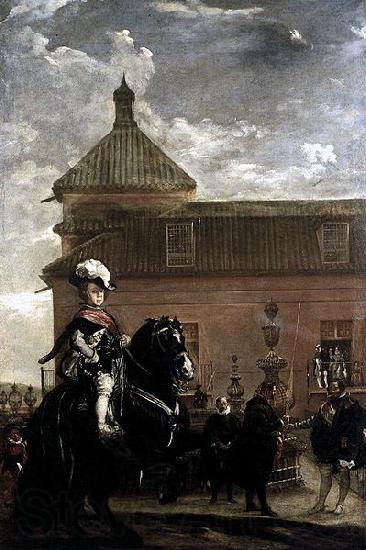 Diego Velazquez Prince Baltasar Carlos with the Count-Duke of Olivares at the Royal Mews